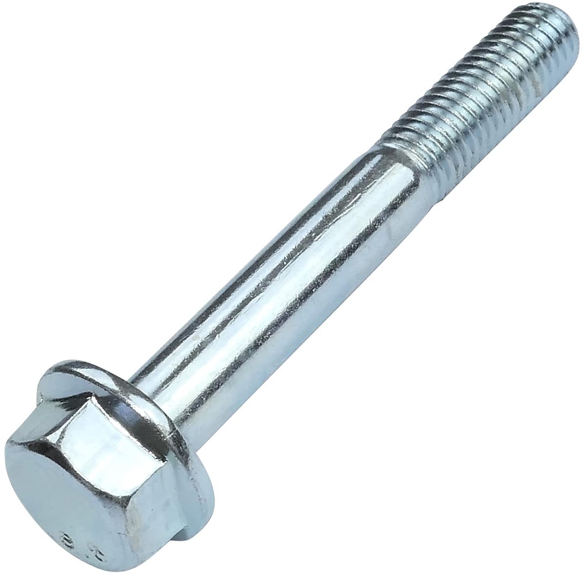 - C52344 - set van 10 - flensschroef - zeskantschroef met flens - M8x60mm - DIN 6921 - hardheid 8.8 - verzinkt staal - bevestigingsschroef