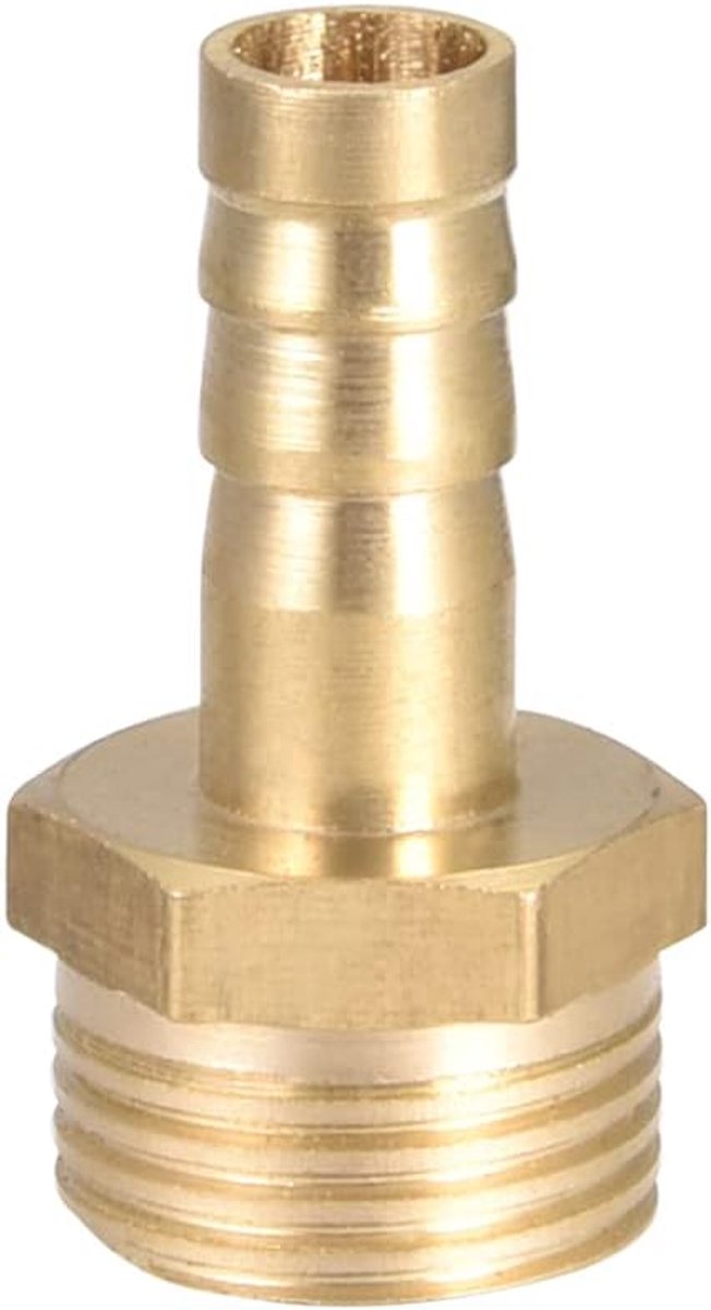 sourcing map messing weerhaken buis stekker adapter 10mm weerhaken x 1/8" G buitenbuis 3/8" G x 8mm