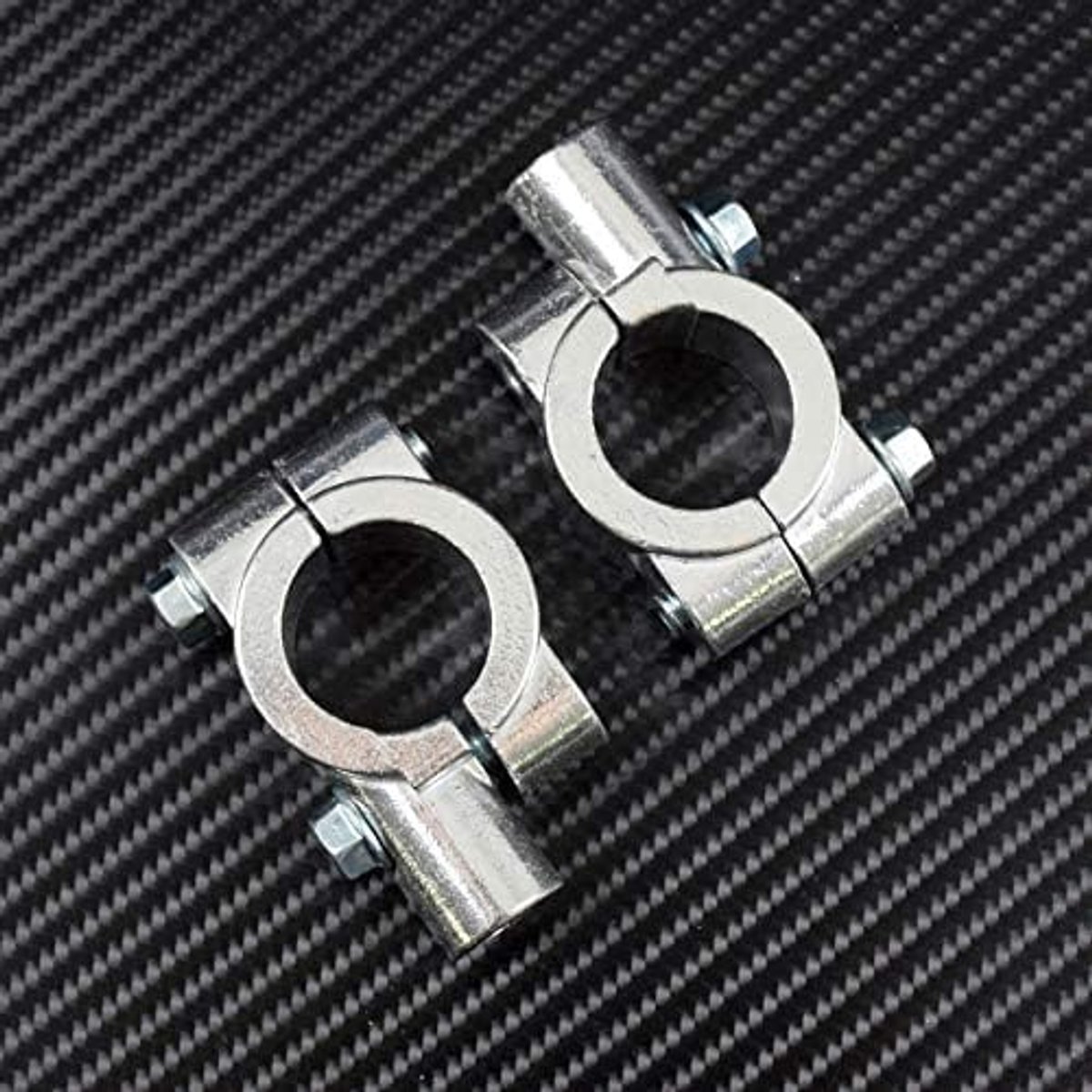 Spiegels Beugel Fit Voor 78 "Stuur 8mm Klem Mount Beugels Chrome 1 Paar