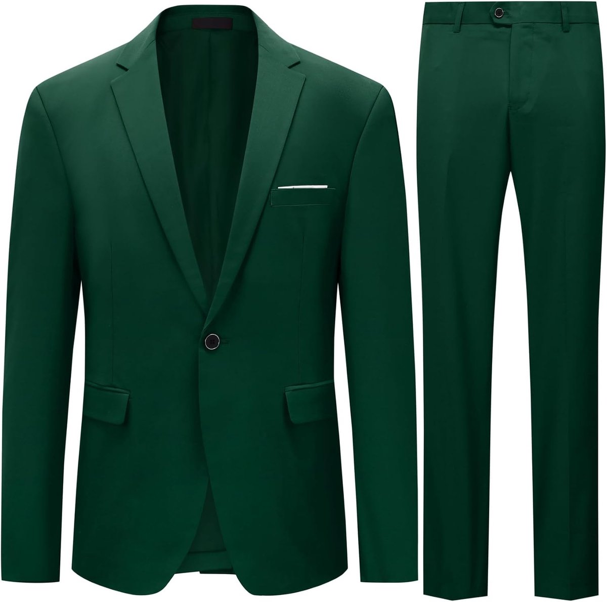Pakken 2 Stuk Pak Slim Fit Bruiloft Diner Tuxedo Suits voor Mannen Business Casual Jas & Broek 10 Kleuren Beschikbaar