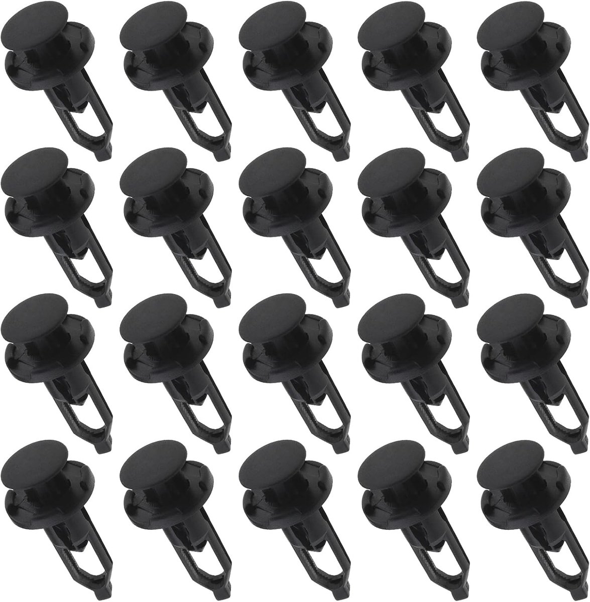 20 stuks Autopaneel Bumperrooster Top Trim Clips Vervanging 742739 1608546180 Compatibel met Citroen C1 Compatibel met Toyota Aygo zwart