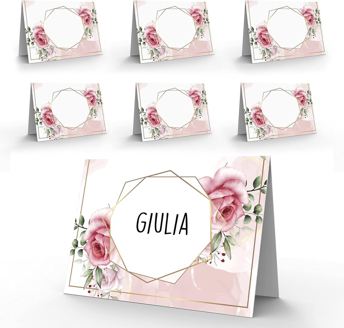 Tafelkaarten voor de eerste communie, kinderen, meisjes, 40 markeringen, elegant, voor tafels, originele decoratie, ceremonie en feestjes, tafelkaarten voor bevestiging, meisjes, origineel