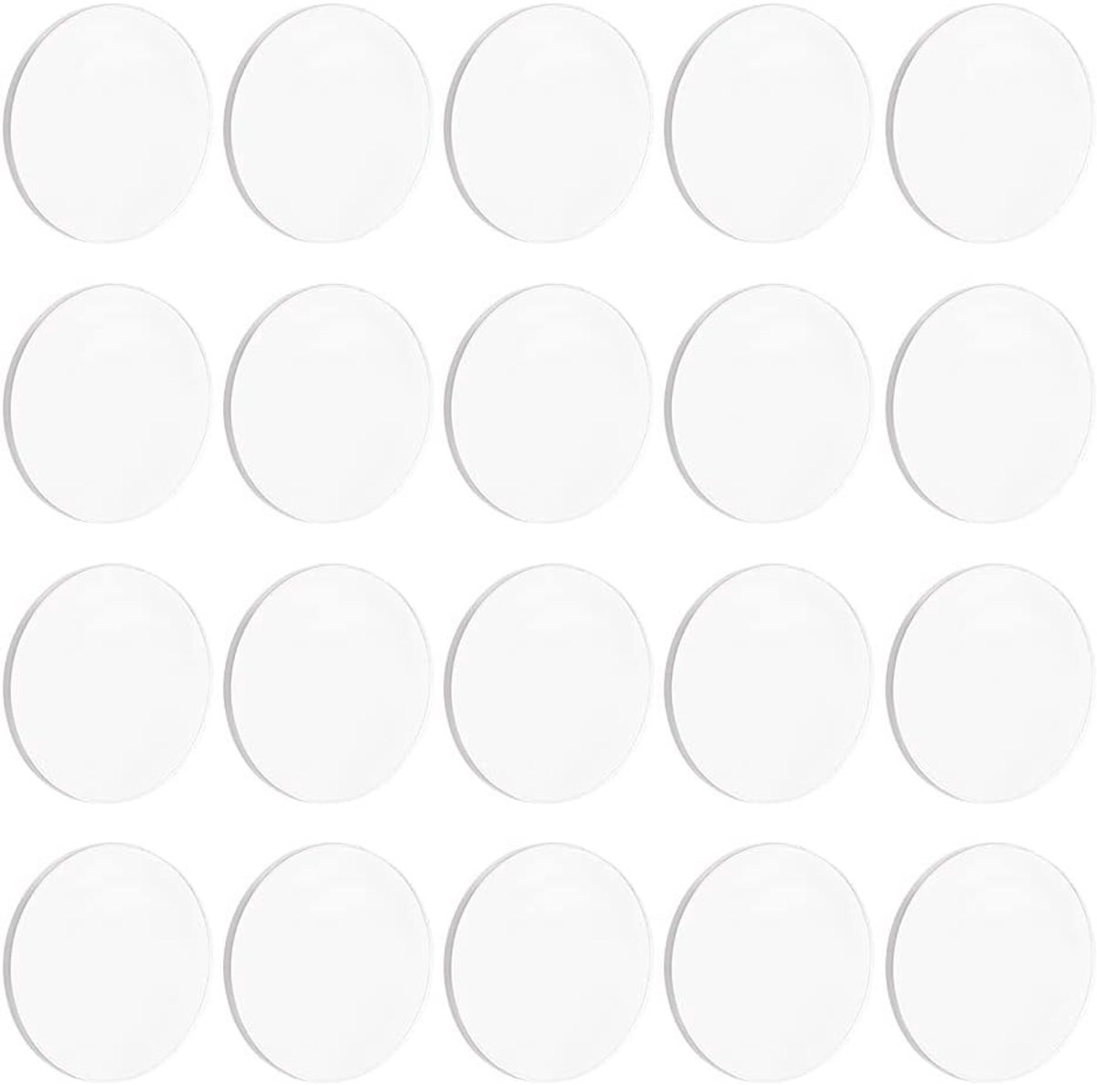 60 transparante cirkels acryl plaat 30 mm cirkelvormige miniatuur bases 2 mm dik blanco actiefiguur display basis ronde acrylbasis