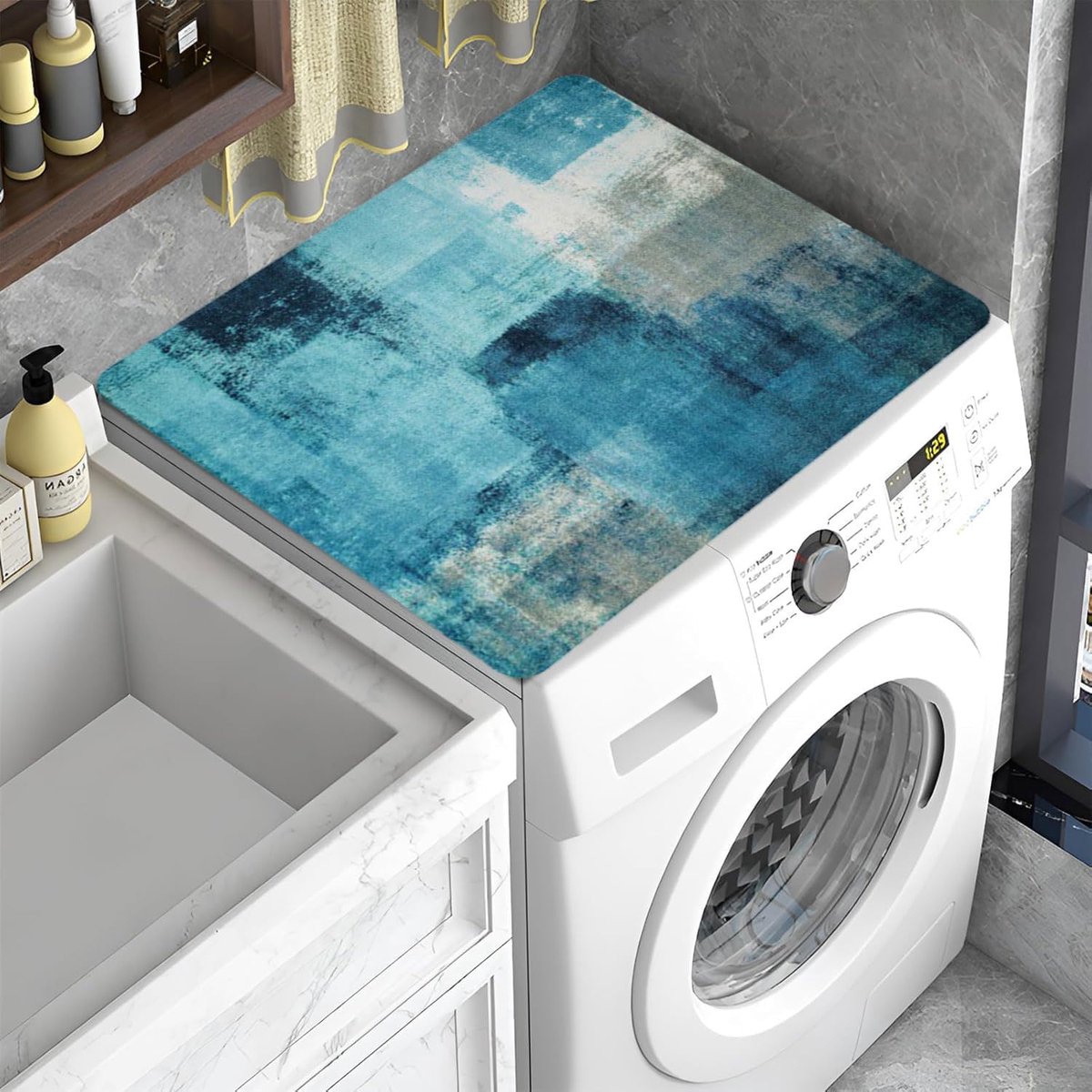 60 x 60 cm universele afdekking voor wasmachine, antislipmat voor wasdroger, keuken, camper, badkamer