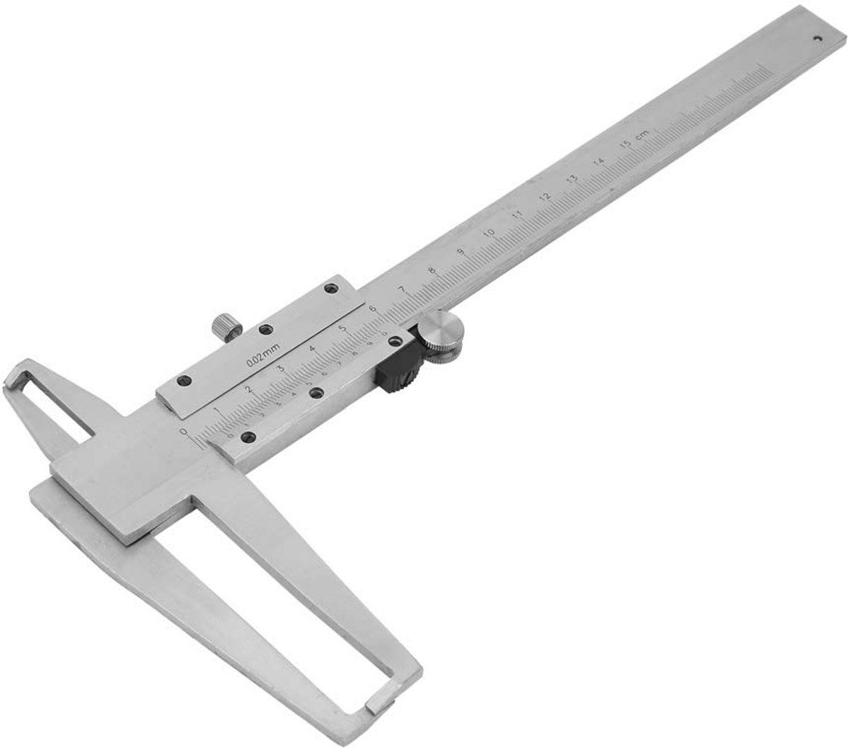 Schuifmaat Pied a Coulisse Bec Long, Kaliber Vernier Ranura Interior HyosungMeetinstrument Binnenmicrometer Liniaal 9-150mm Koolstofstaal Binnengroef
