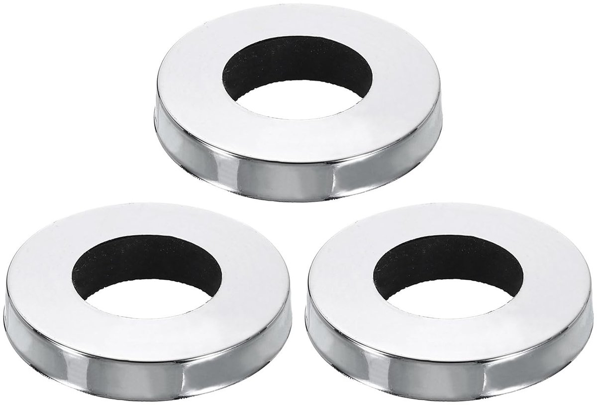 3 stuks kraan gat afdekking, 41x21x8mm douchearm flens kraan reserveonderdelen afdichting onder de kraan, sluitring voor kranen
