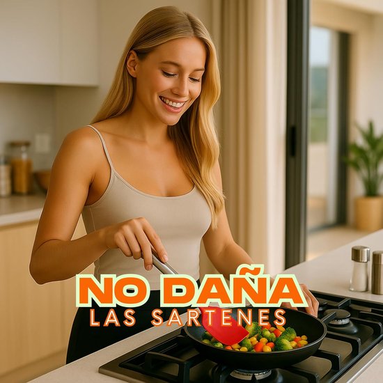 Spatels met roestvrijstalen handgreep, flexibel en robuust voor bakken en mengen, rood, blauw en groen, gemakkelijk te reinigen keukengerei met antiaanbaklaag voor bakken en koken — afbeelding 3