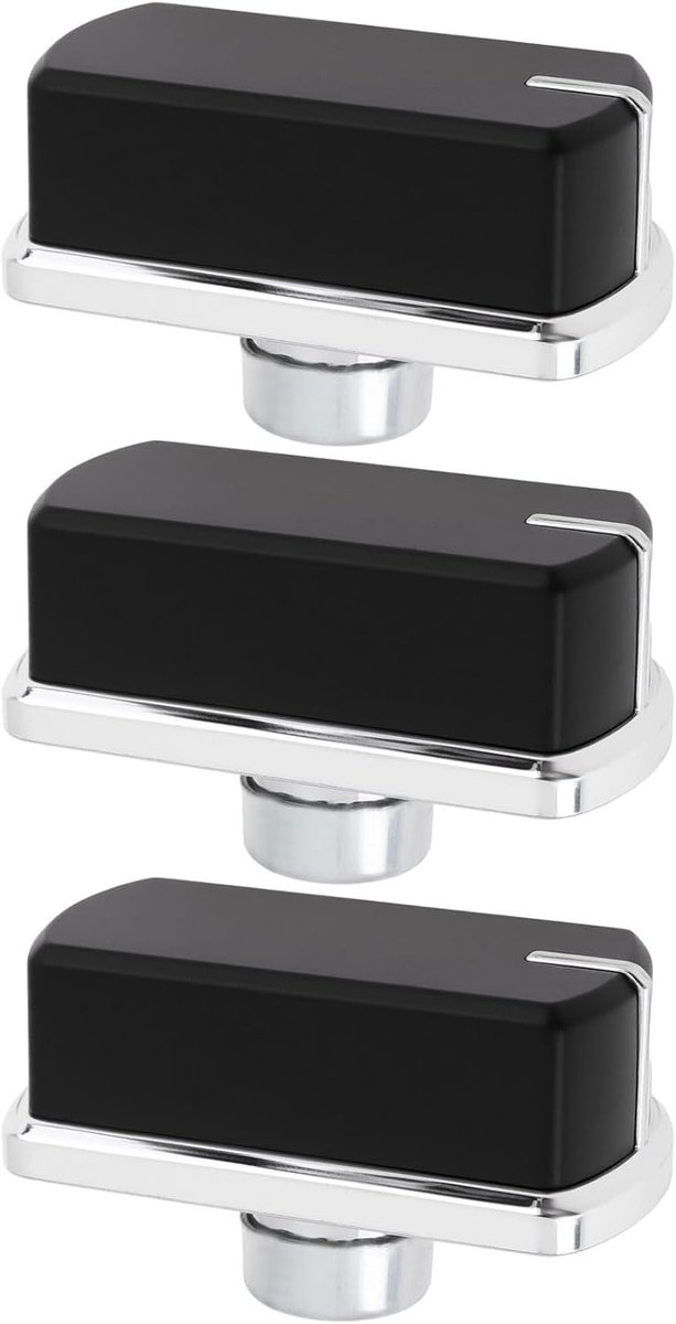 idea 3 Stks Kachel Grill Controle Knop Vervanging Deel 083240900 Compatibel met Belling 444449563 444449567