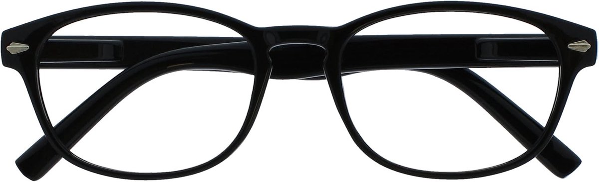 Reader Unisex Jay Leading Glasses, Zwart, 1,50 dioptrie