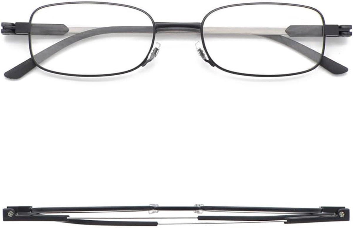 Leesbril met Hardcase, Zakformaat Leesbril met Anti-Blauwlicht (Breedte 135 mm)