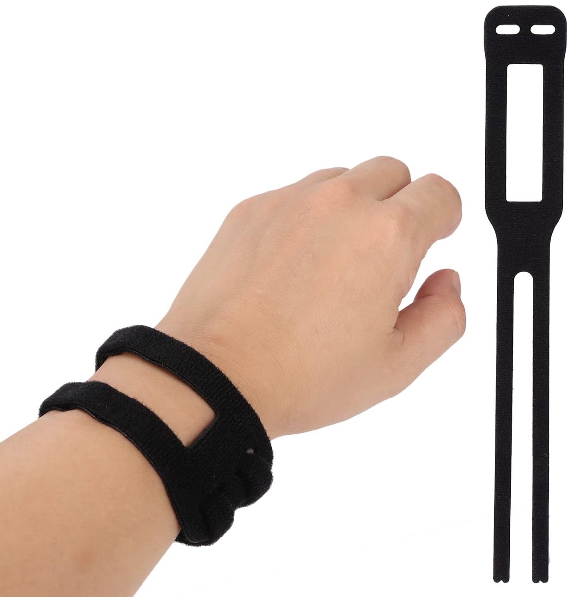 Polsbrace voor TFCC-tranen, Verstelbare Carpale Tunnel Polssteunbrace voor linker- en Rechterpols, Fitnesspols voor Gewichtsbelasting en Oefening - One Size Fits Most (1 stuks) (Zwart)
