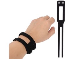 Polsbrace voor TFCC-tranen, Verstelbare Carpale Tunnel Polssteunbrace voor linker- en Rechterpols, Fitnesspols voor Gewichtsbelasting en Oefening - One Size Fits Most (1 stuks) (Zwart)