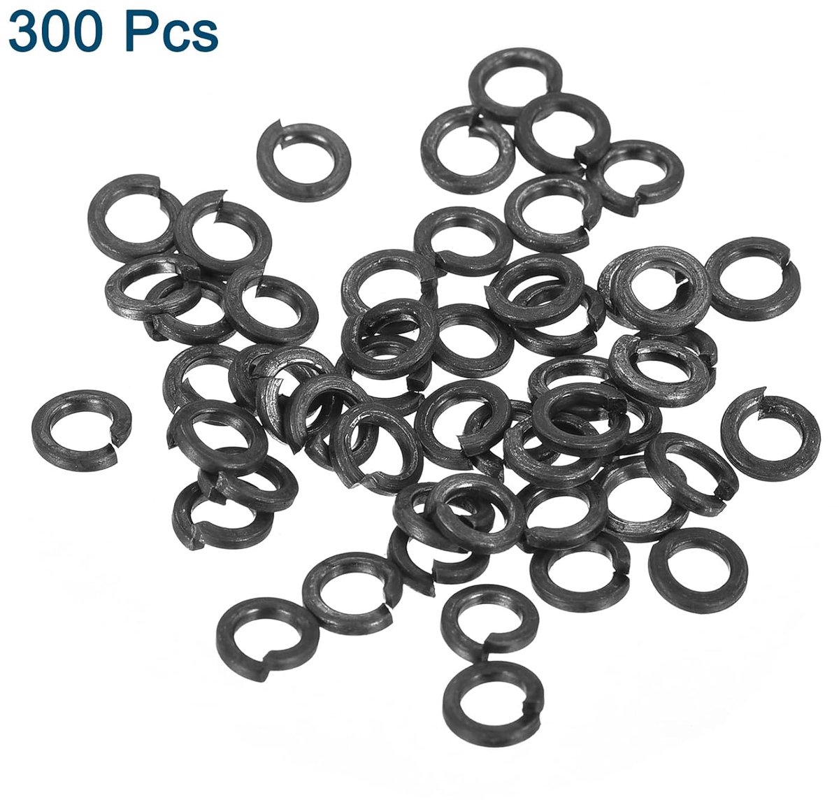 M3 veerringen, 300 stuks, koolstofstaal, veerringen, metaal, borgring, sluitringen voor schroeven, machinebouw