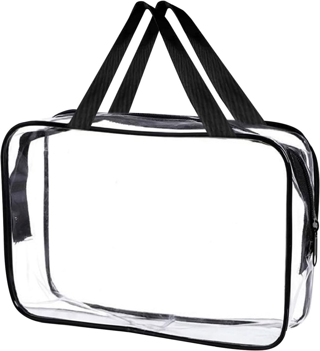 Transparante hangende toilettas met handvat, doorzichtige waterdichte reisorganizer voor cosmetica, douchetas voor vliegtuig, draagbare make-up opbergtas voor mannen en vrouwen, Transparant