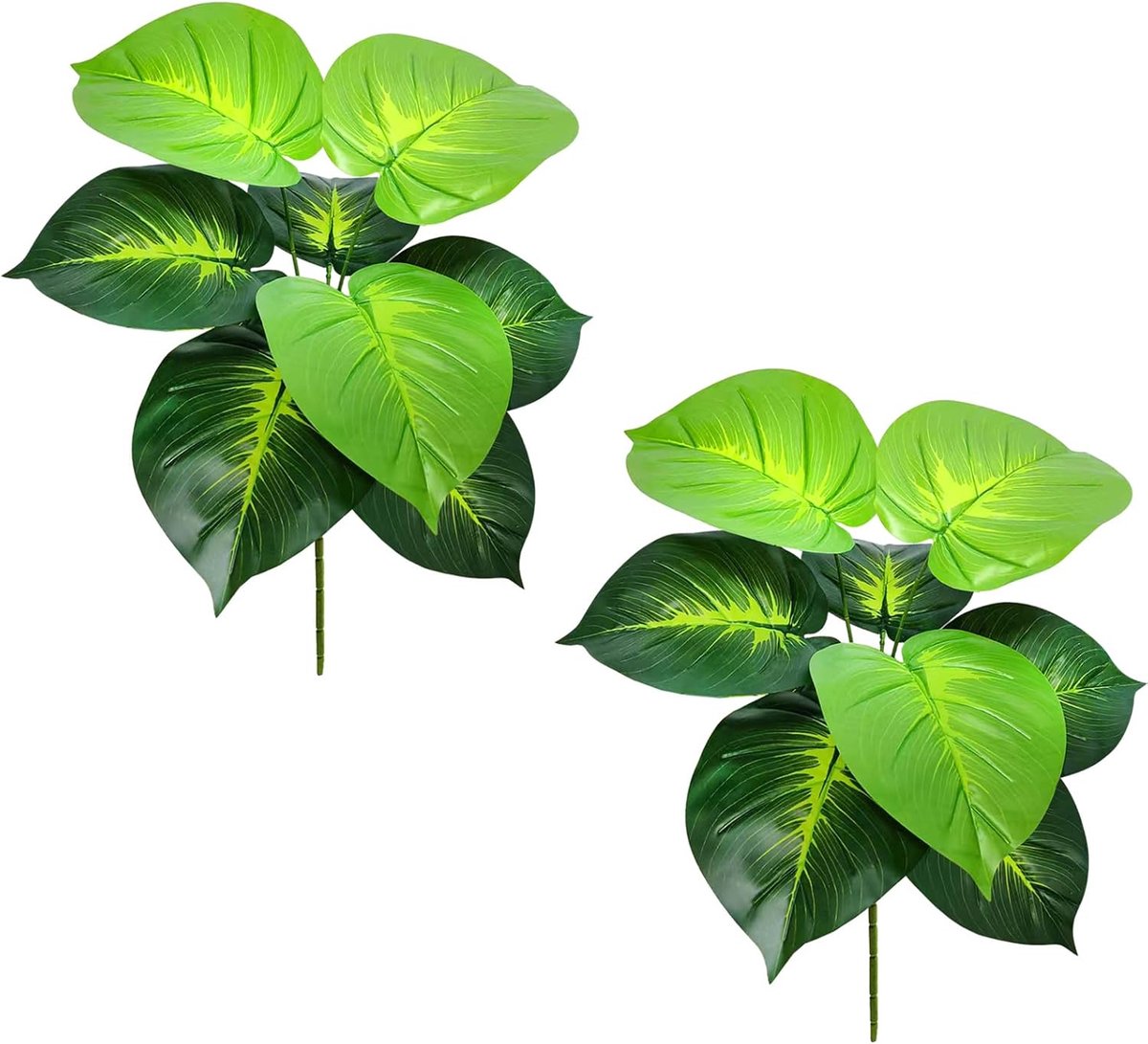 Kunstplant 62 cm - 8 takken grote kunstboom - Groene decoratie - Perfect voor kantoor en woonkamer - SnelShoppen
