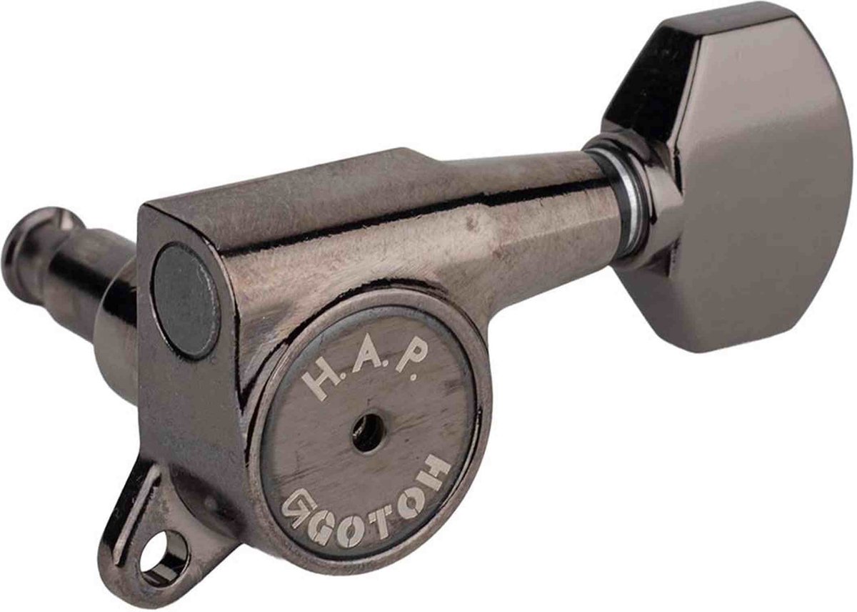 Gotoh GTH13895 SG381 stemmechanieken met HAP and 07 knoppen, 6L, cosmo zwart