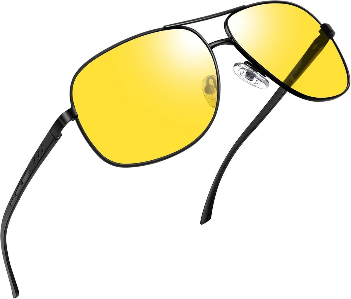 Aviation Zonnebril Gepolariseerd UV400 Dubbelbrug Metaal Unisex | Vintage Klassiek Militaire Pilotenbril Vliegreis Vakantie Dagelijks Gebruik voor Heren Dames