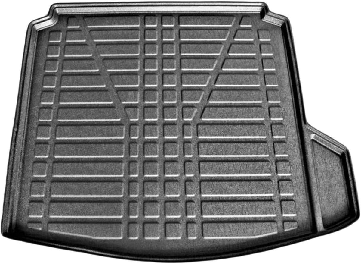 Kofferbakmat Compatible met Renault Megane 4 (BFB) Sedan 2016-2024 Achter Bagageruimte Zwart