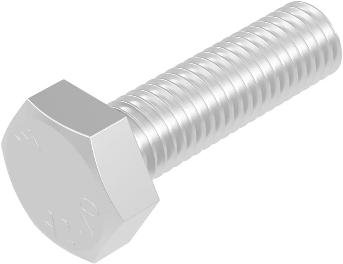 Zeskantschroef M4 x 14 mm, roestvrij staal V2A VA A2, DIN 933 / ISO 4017, zeskant, 20 stuks