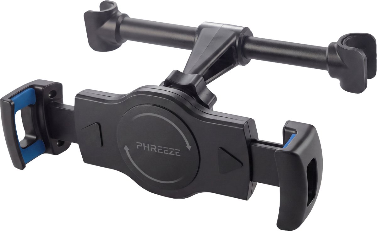 Phreeze CH10 - Tablet Houder Auto - Hoofdsteun Tablethouder - Autohouder Tablet - Draaibaar - Telefoonhouder Auto voor Hoofdsteun & Tablet