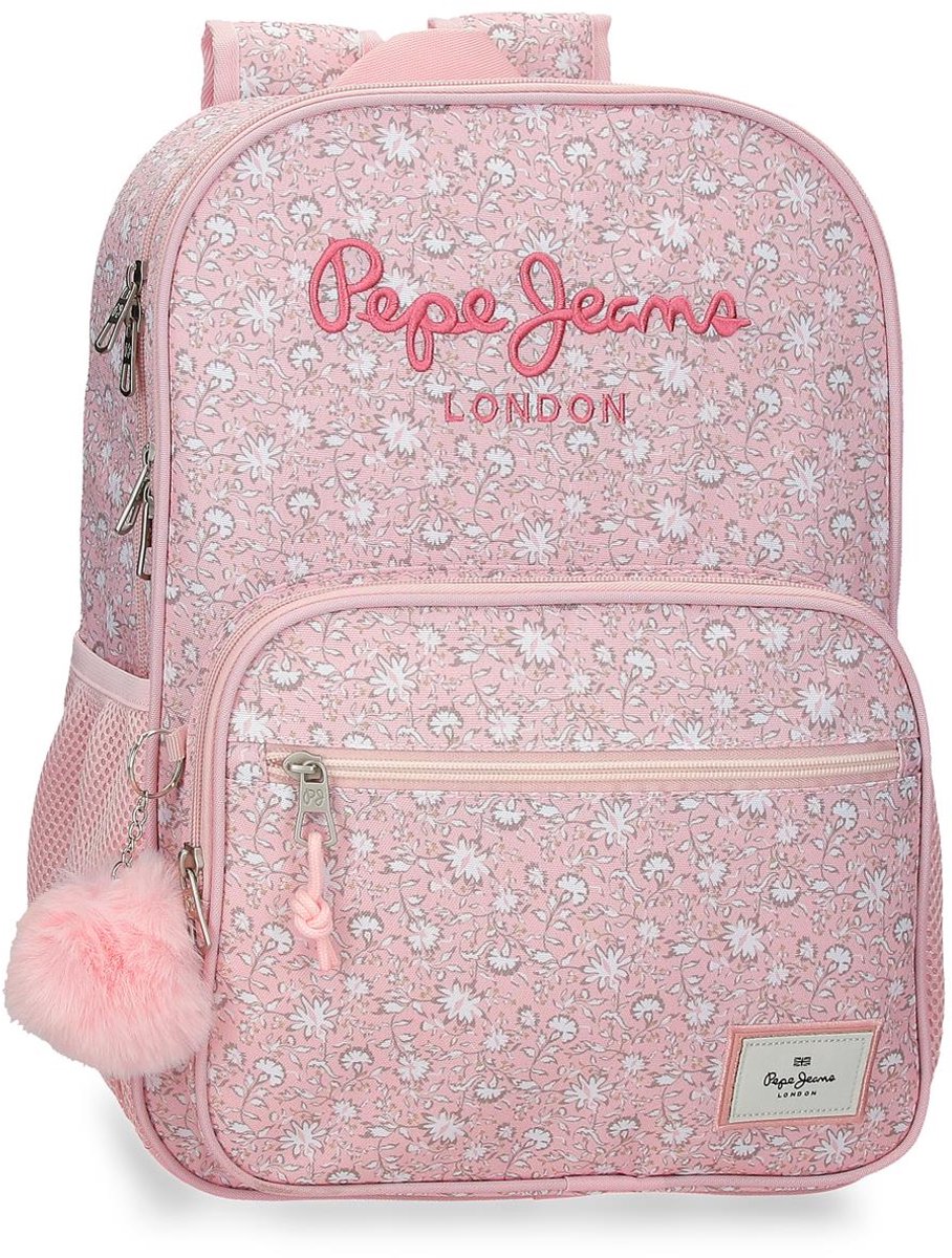 Pepe Jeans Rugzak - Rugtas - School - Meisjes - Jongens - Boekentas - Laptop - Waterdicht - 16 liter - Roze