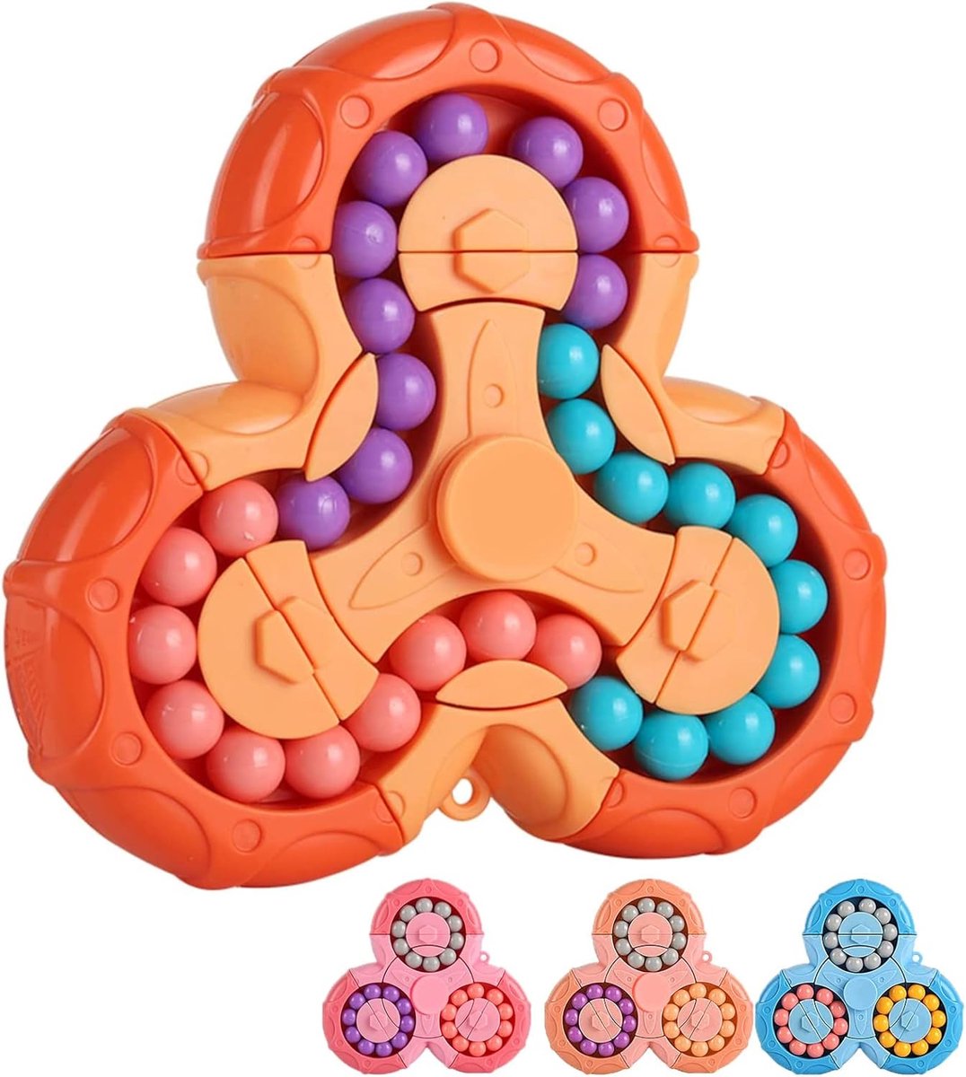 Magische Bonen Roterende Kubus - Creatief vingerpuzzel speelgoed, draagbare spinner educatief ontspanningsspeelgoed balspel, cadeau voor kinderen vanaf 3 jaar, Pasen, Kerstmis, verjaardag