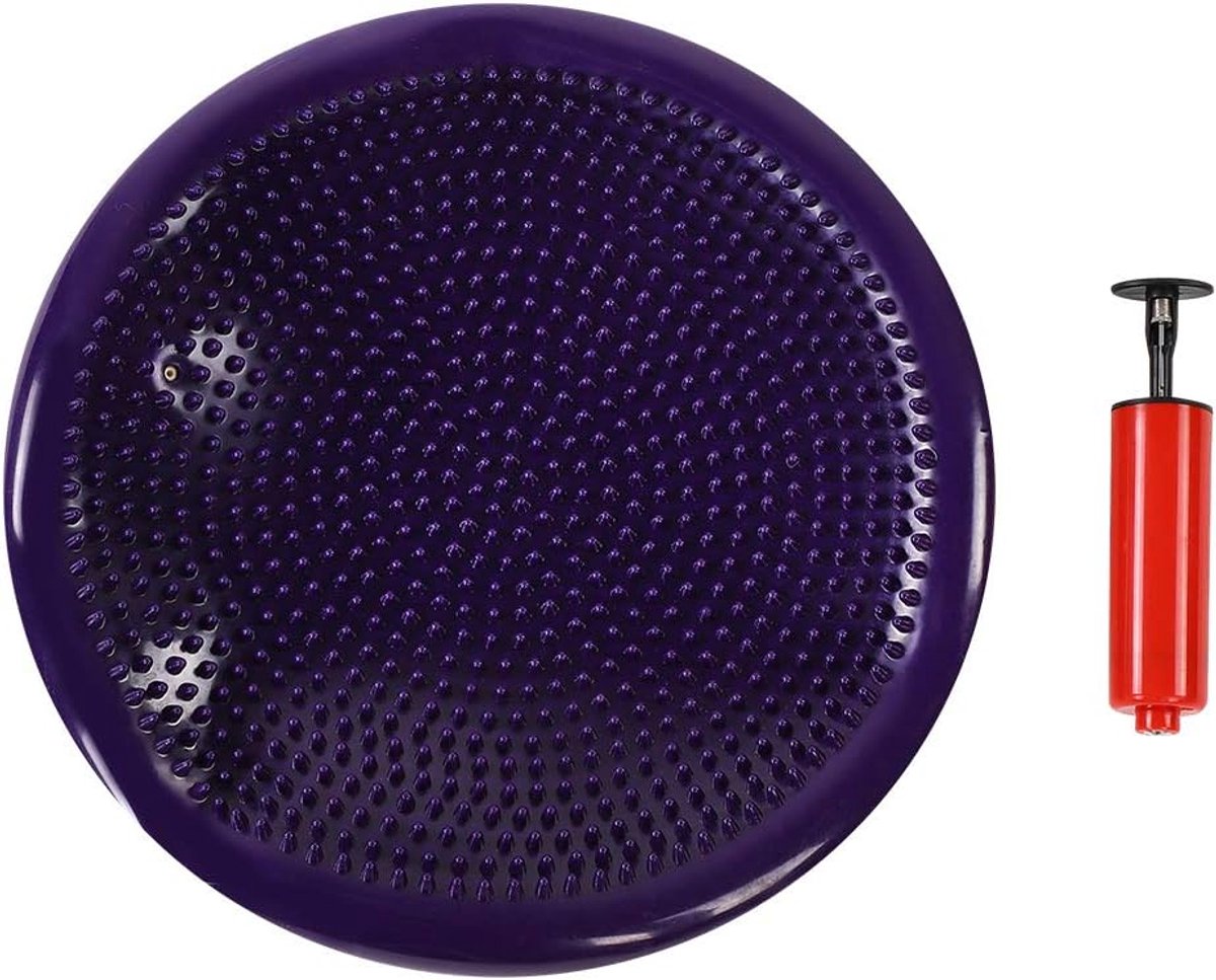 Pad Pilates Evenwichtskussen Yoga Oefening Ondersteuning Kussen Met Pomp Voor Meer Flexibiliteit, Pilates Stabiliteit Pad Voor Meditatie
