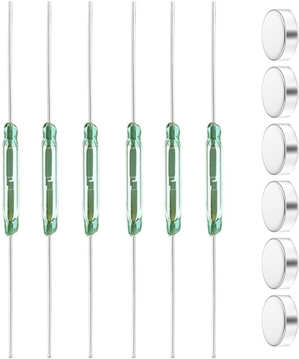 Origineel Japan KOFU OKI reedschakelaar 6Stuks Reedschakelaar Reedcontact Normaal open (N/O) Magnetische Inductieschakelaar (2mm * 14mm)