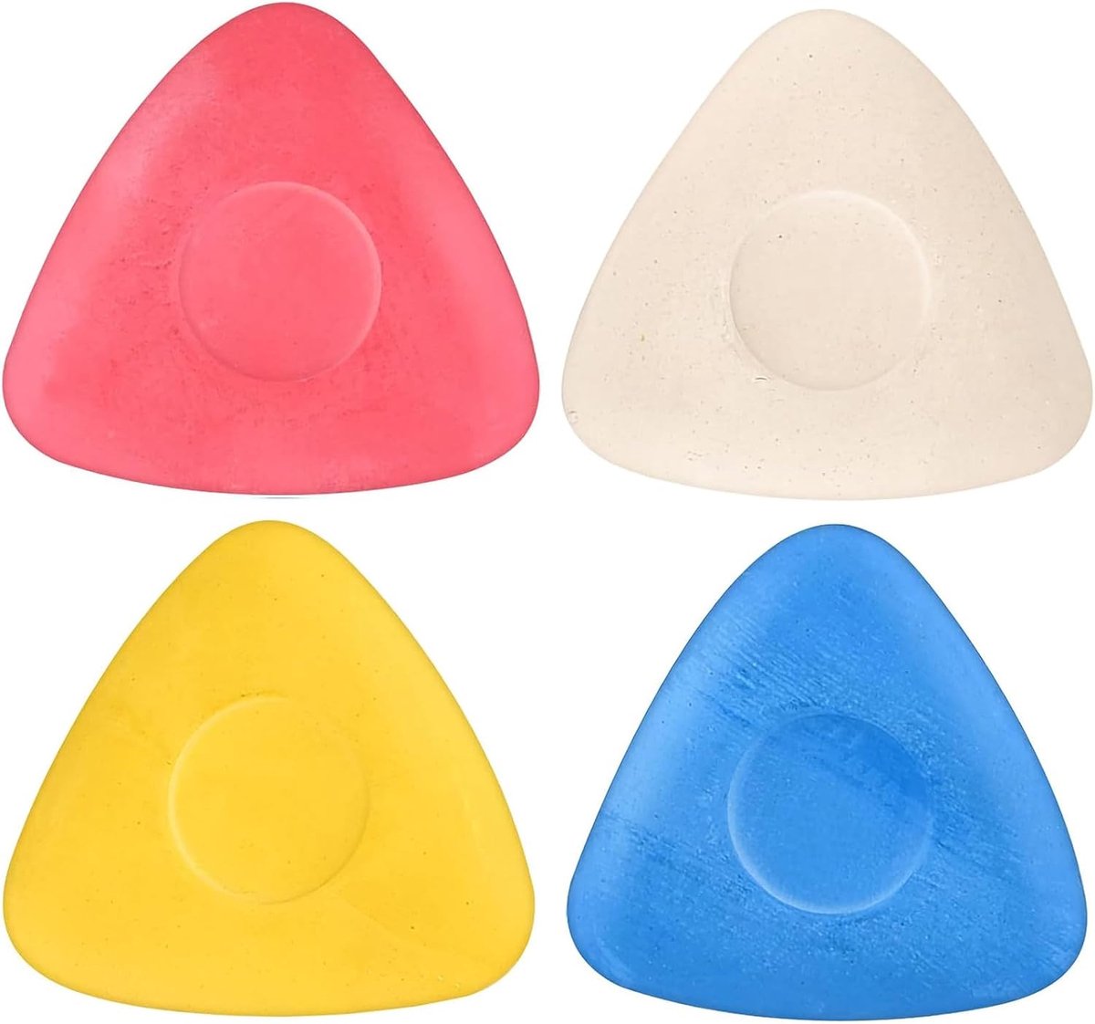 4 stuks kleermakerskrijt, navulbaar kleermakerskrijt, driehoek, gebruikt in kleermakerij, handwerk enz. (4 kleuren)
