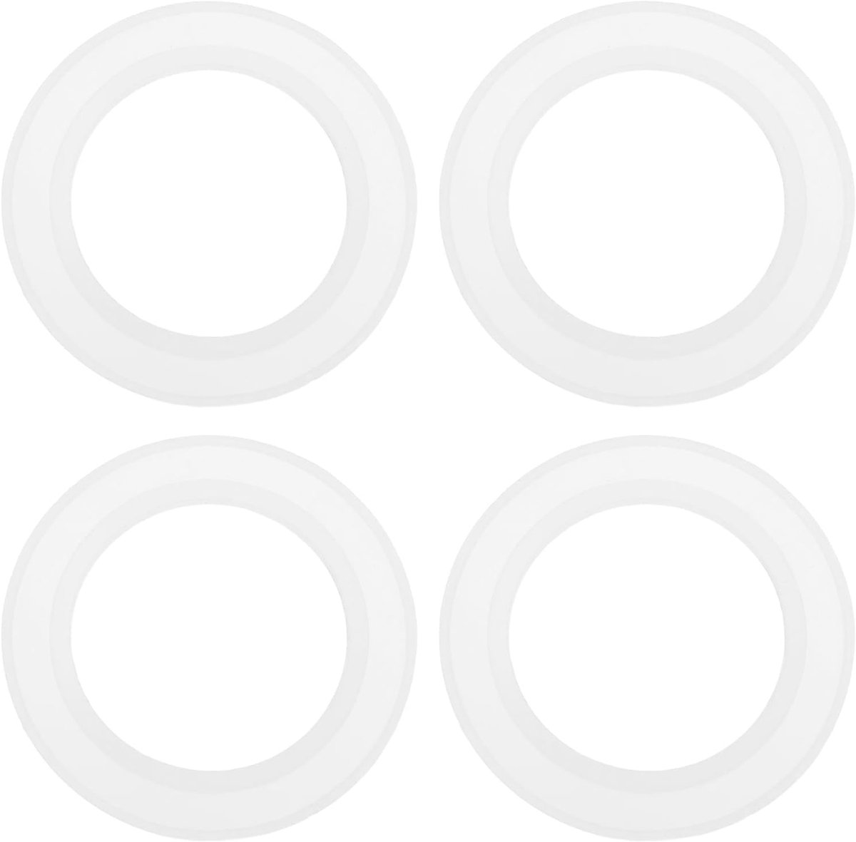 4-delige Badkuip Wastafel Pop-up Plugdop Wasmachine Seal 43,5 x 28,5mm Siliconen-Ring Pakking Wastafel Vloer Afvoer Seal Geschikt voor Wastafel Plugs en -Up Afvoeren