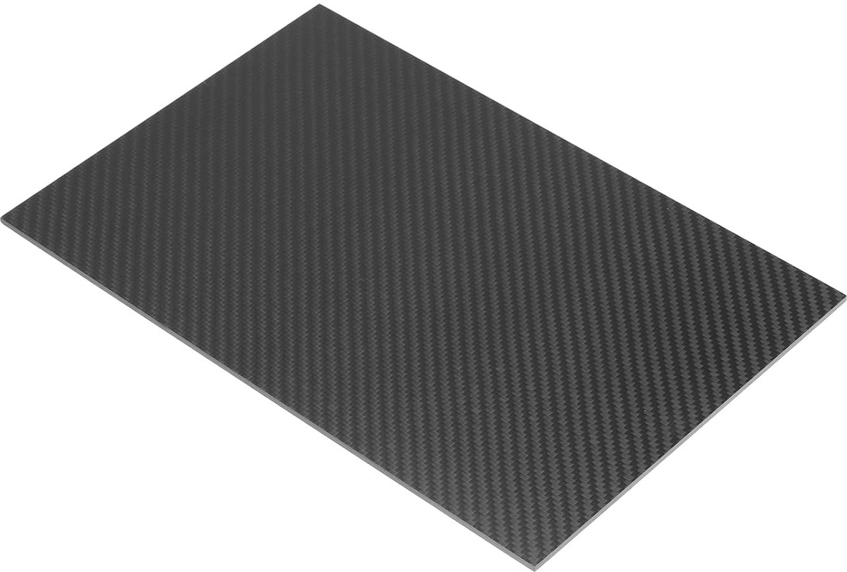 3K Koolstofvezel Plaat Panel Vellen, 300 x 200 x 3mm Koolstofvezel Plaat Flexibel voor RC Vliegtuigen, Modelauto, Auto-onderdelen (Twill Matte)