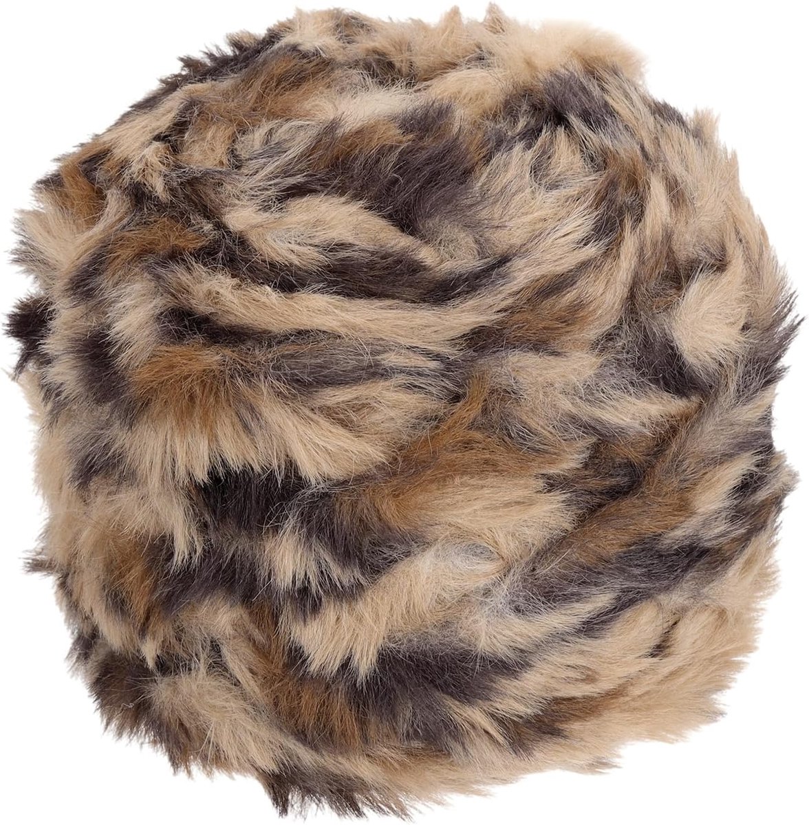 70 meter bontgaren, 100 gram zachte pluche pluizige dikke polyester nepbont wimpergaren voor haken, handbreien, deken, hoeden, haakwerk, geelbruin