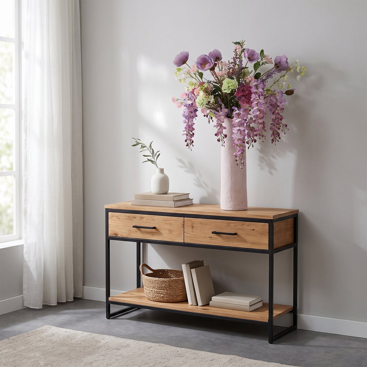 Kunstboeket Wendy Melbourne 115cm