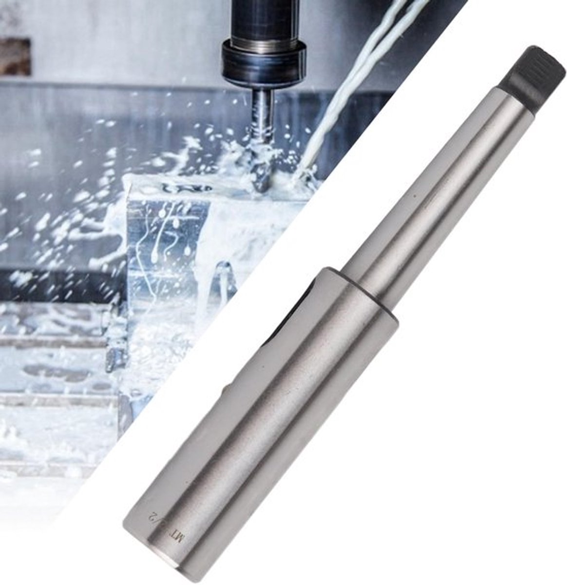 Morse boren-sleeve MT2-MT2 - Hoogwaardige stalen adapter - Geschikt voor draaimachines - Precisie en betrouwbaarheid - Duurzaam - Voor Pr...
