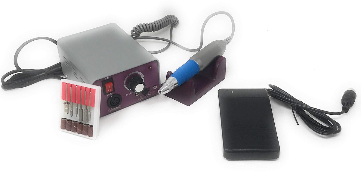 SnelShoppen - Professionele Manicure en Pedicure Frees met Pedaal - MM25000 - Hoogwaardige Nagelverzorging - Ideaal voor Thuisgebruik en Salons