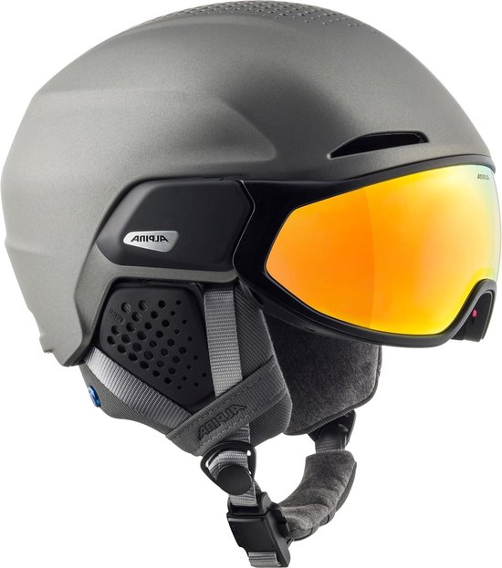 Skihelm - Wintersport helm - Veilig op de piste - MIPS extra bescherming - 51-55 - Zwart mat