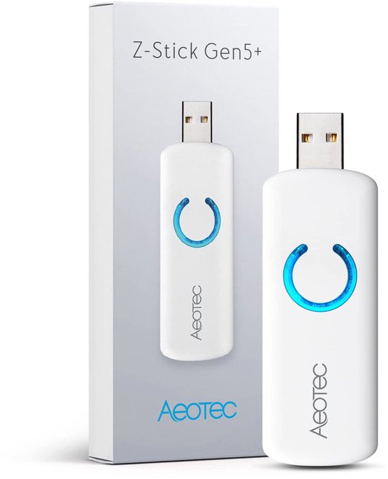 SnelShoppen - Aeotec Z-Stick Gen5 Plus Z-Wave Plus USB - Maak Z-Wave Gateway - Smart Home Hub Controller 2020 - Raspberry Pi 4 Compatibel - S2 Beveili