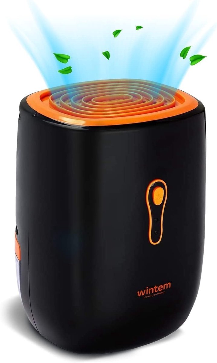 SnelShoppen - Draagbare luchtontvochtiger voor huis en badkamer, 750 ml tank, stille werking, energiebesparend, automatisch uitschakelen, vochtabsorbe