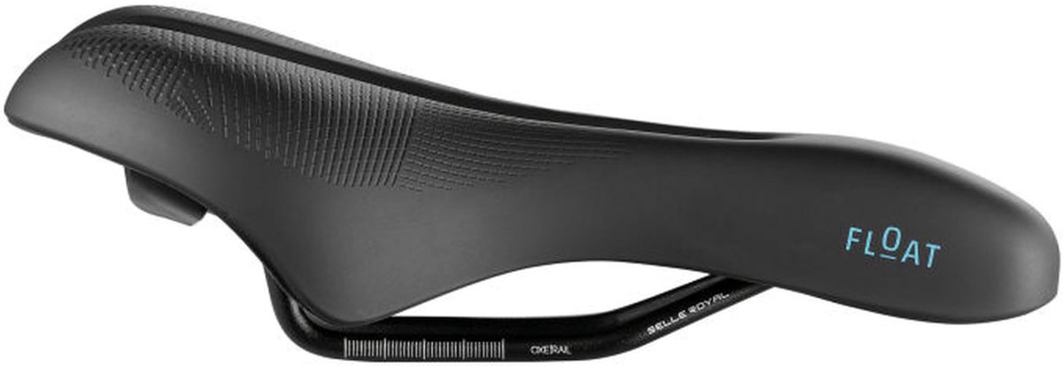 SnelShoppen - Zadel Fietszadel Selle Royal Float Athletic Comfort Urban Life Lichtgewicht Ergonomisch Voor Fietsen Stad Fietsen Recreatie Zwart
