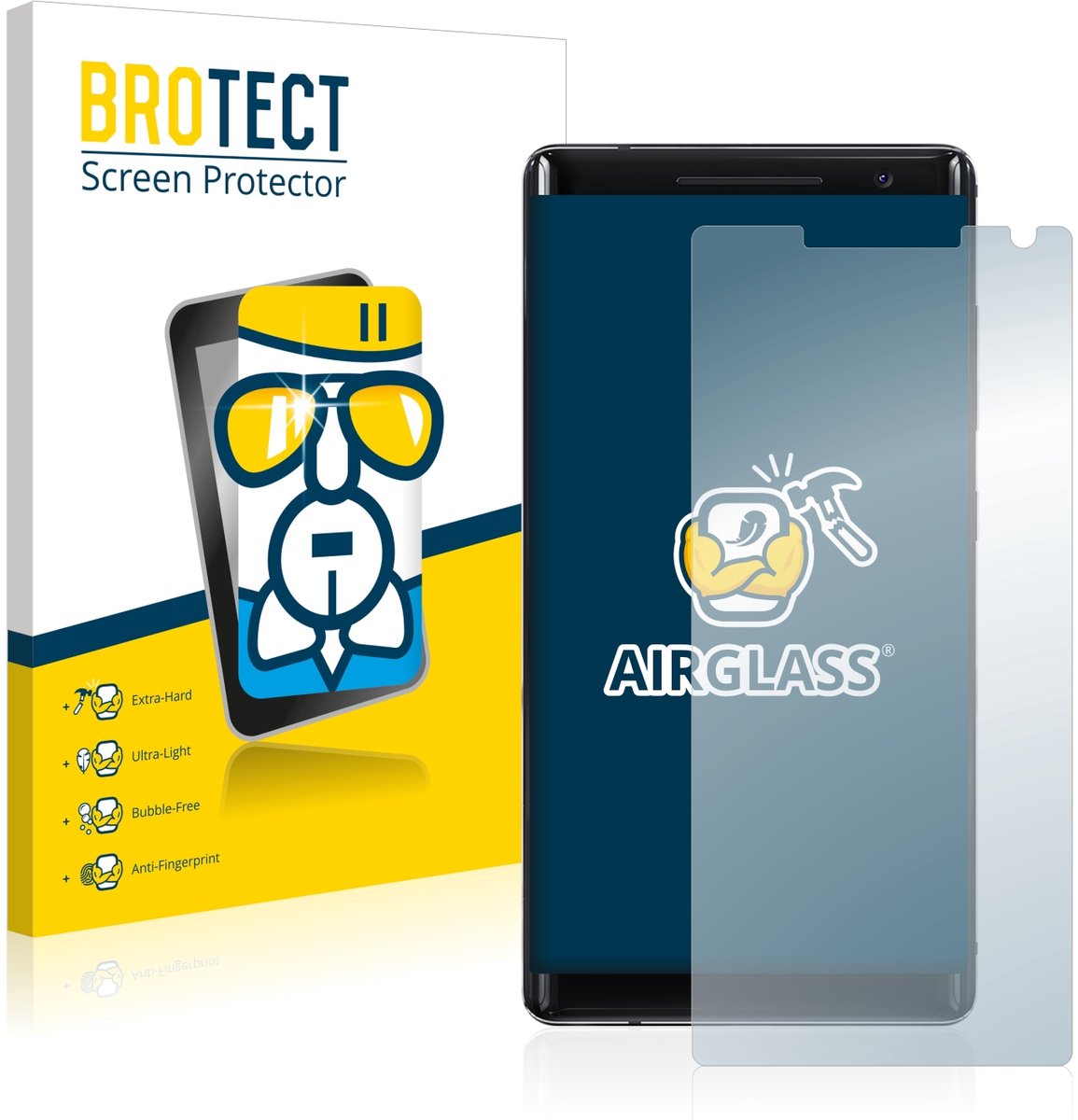 Screenprotector voor Nokia 8 Sirocco Beschermglas transparant