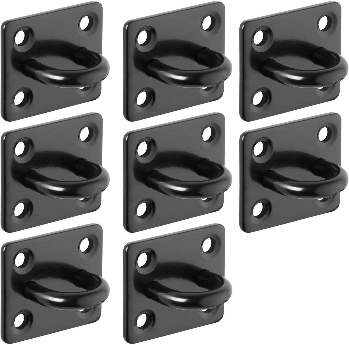 8 x sjorogen 35x30 V2A roestvrij staal SS304 zwart