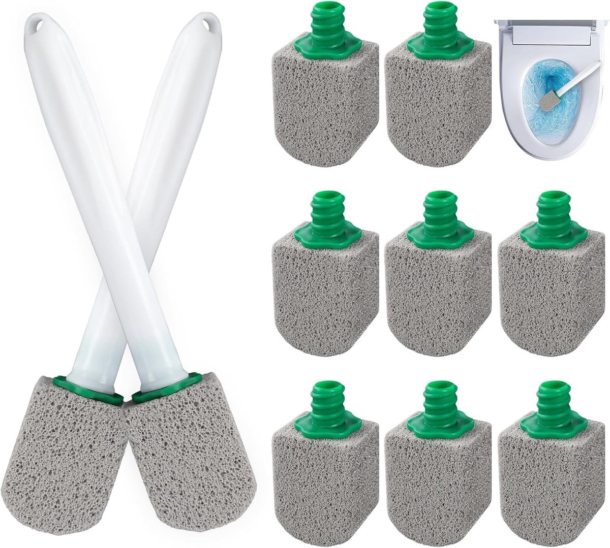 Effectieve Pumice Steen voor Toilet, Keuken en Badkamer - 10 Stuks Schoonmaakstenen voor Kalkaanslag en Vlekken