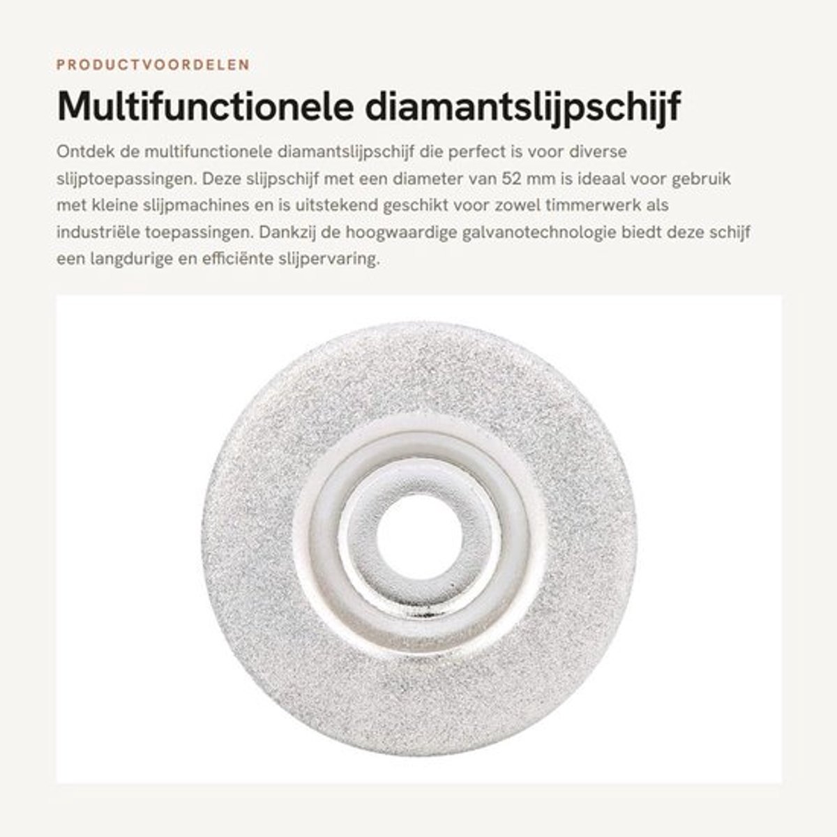 Diamantslijpschijf 52 mm - Slijpschijf voor kleine