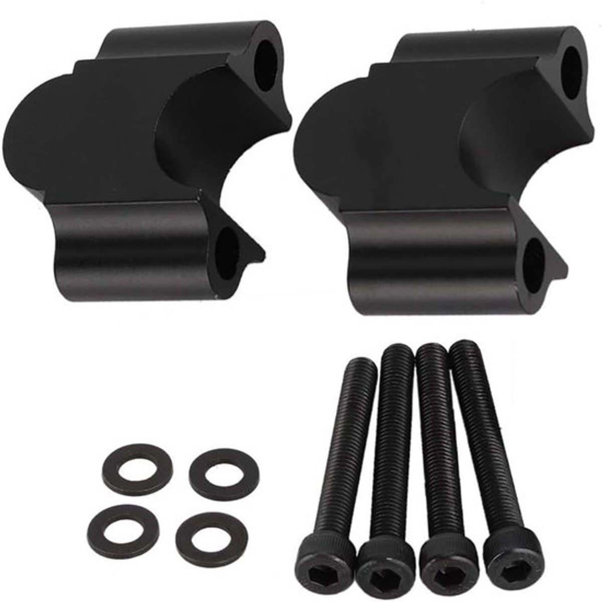 Universele Aluminium Handlebar Riser voor Motorfietsen - 7/8'' (22mm) Verhoger, Stuurbeugel en Klem voor Verbeterde Rijervaring en Comfort