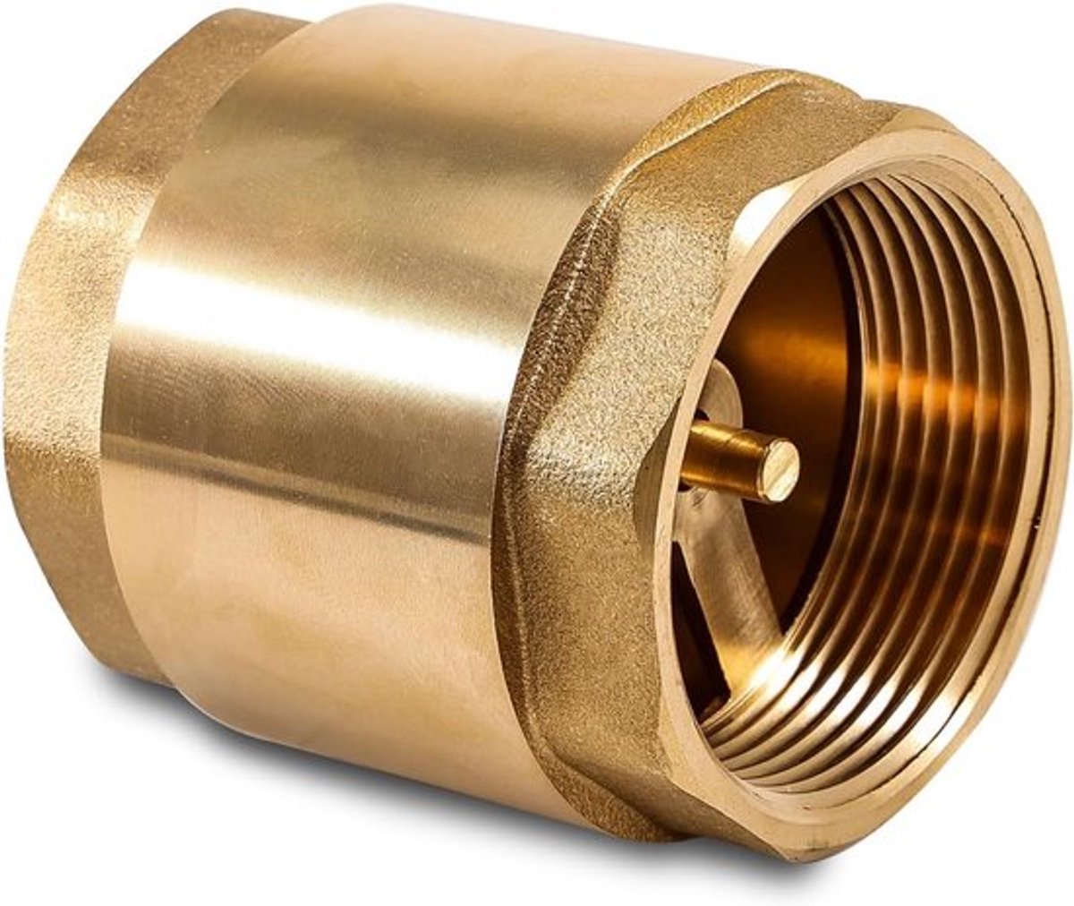 Controleklep 2" met vrouwelijke schroefdraad DN50, universele toepassing met dubbele interne schroefdraad, verticaal ontwerp voor optimale doorstroming