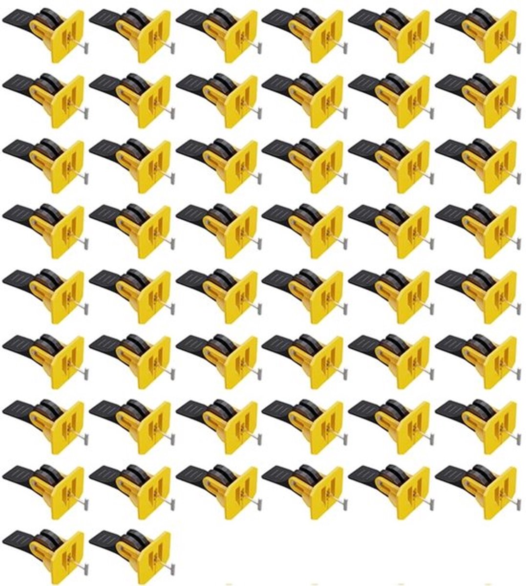 Tegelsysteem 50 Stuks - Herbruikbare Tegelafstandhouders - Eenvoudig te Installeren - Verstelbaar - Voor Muren/Vloeren - Geschikt voor Tegeldiktes 8-12 mm