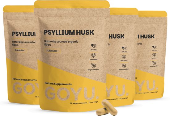 GOYU® - Psylliumvezels Capsules 500 mg Biologisch Multipack 240
