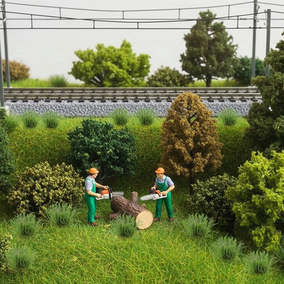 Modelbouw Accessoires - 72 Stuks Statig Gras Tuft voor Miniatuur Decoratie en DIY Landschappen
