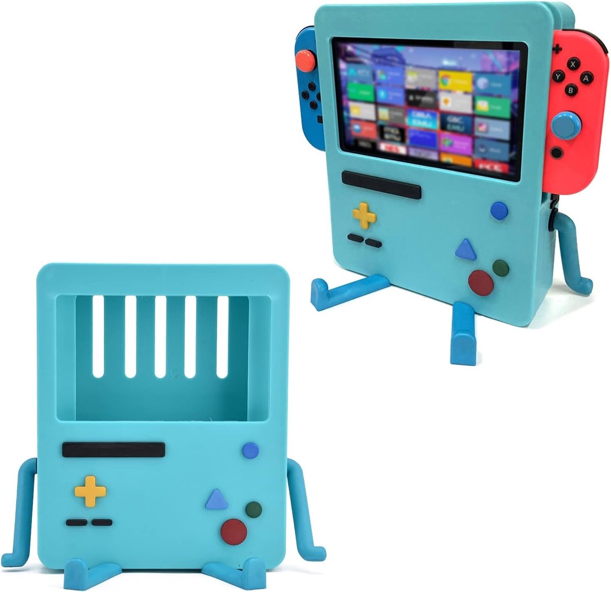 Schattige en Beschermende Hard Cover Case voor Nintendo Switch Console met Stand en Accessoires in Groen