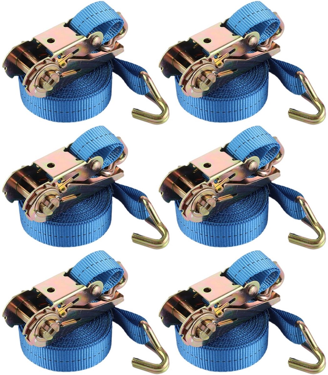 Omgoods - Set van 6 Lashing Straps voor Beveiliging